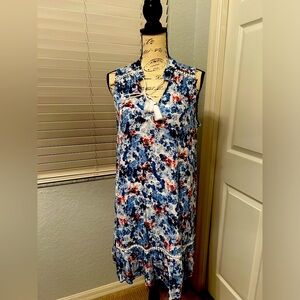 NWT, Red, White, and Blue sleeveless dress from Crown & Ivy, Sz small.